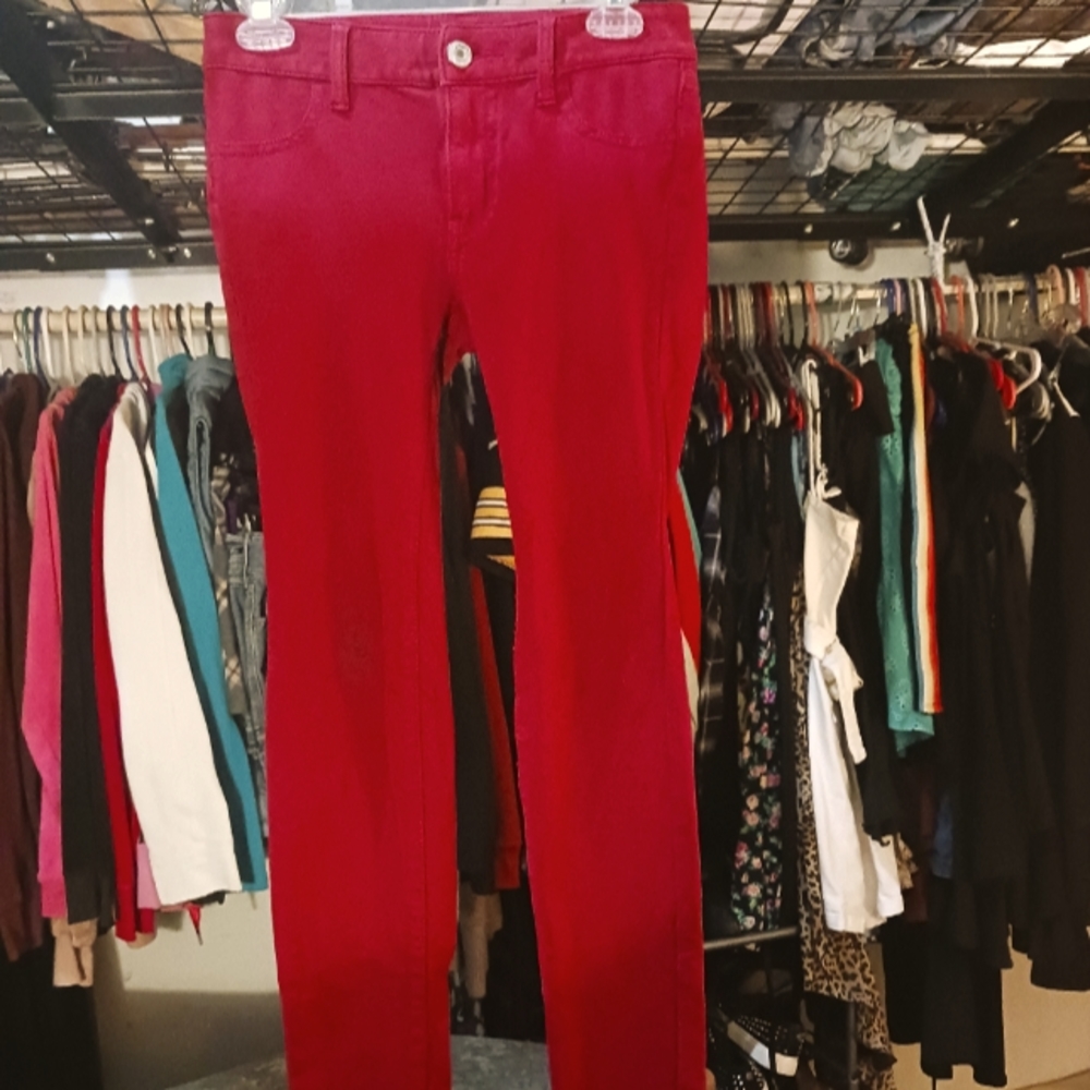 American Eagle Juniors' Red Jeggings